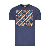 Vintage Denim american mama leopard seamless pattern Vintage Tee - BundleAndBundleShop