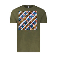 Vintage Olive american mama leopard seamless pattern Vintage Tee - BundleAndBundleShop
