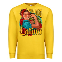 Lemon hundred percent latina strong woman Premium Sweatshirt - Jasminsmagicworld