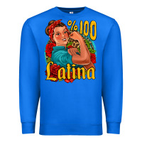 True Royal hundred percent latina strong woman Premium Sweatshirt - Jasminsmagicworld