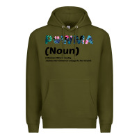 Army Green Dog Love: Grandma aka Pawma Premium Hoodie - Bettercallsaul