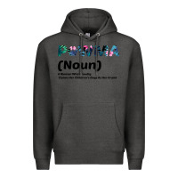 Charcoal Heather Dog Love: Grandma aka Pawma Premium Hoodie - Bettercallsaul