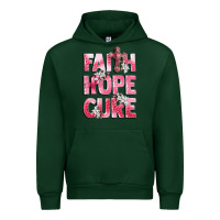 Forest Green faith hope cure breast cancer Urban Hoodie - CowGirlArtShop