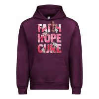 Mauve Wine faith hope cure breast cancer Urban Hoodie - CowGirlArtShop