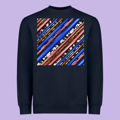 Western America Seamless Pattern Heavyweight Sweatshirt Designed By Bundleandbundleshop