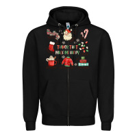 Black thing that make me happy Zipper Hoodie - MaliasSmallBusiness