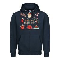 Navy thing that make me happy Zipper Hoodie - MaliasSmallBusiness