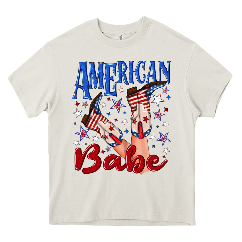 American Babe 4th July Heavy Core Tee by texasbilliewilder | Teevron