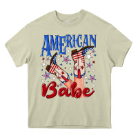 Mossy American babe 4th july Heavy Core Tee - texasbilliewilder