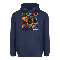 Navy i crushed 100 days of school Heavyweight Hoodie - Artiststas