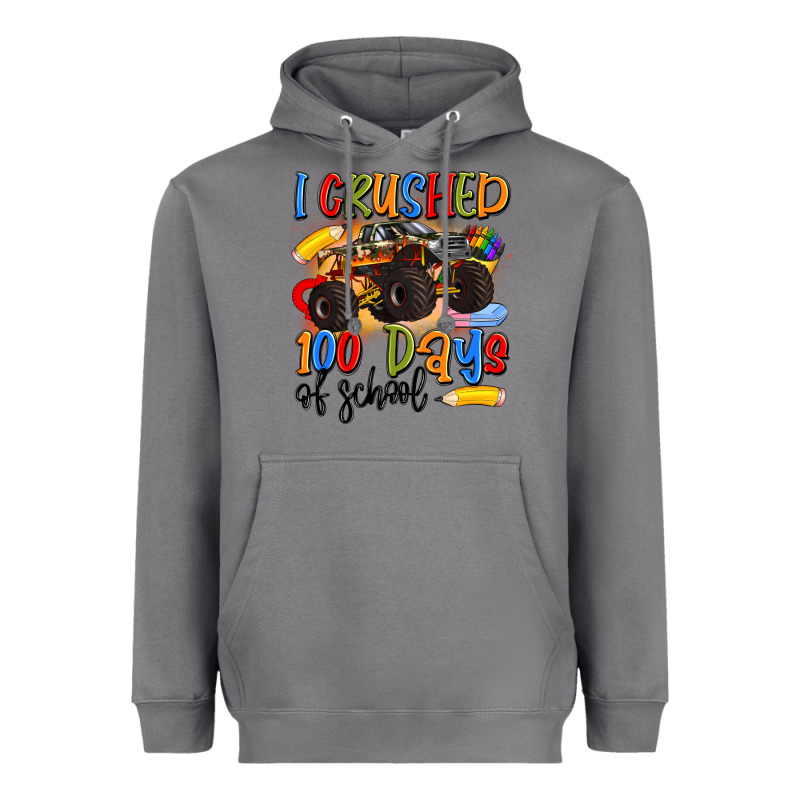 I Crushed 100 Days Of School Heavyweight Hoodie by Artiststas | Teevron