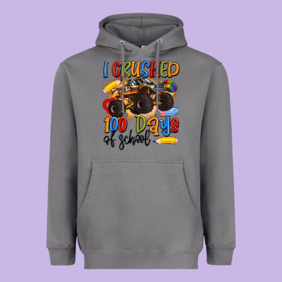 I Crushed 100 Days Of School Heavyweight Hoodie Designed By Artiststas