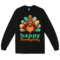 Black happy thanksgiving turkey Long Sleeve Tee - Jasminsmagicworld
