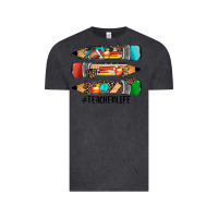 Vintage Black #teacherlife pencils Vintage Tee - JahusDesignShop