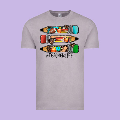#teacherlife Pencils Vintage Tee Designed By Jahusdesignshop