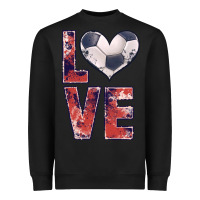 Black soccer love Heavyweight Sweatshirt - JahusDesignShop