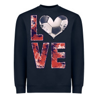 Navy soccer love Heavyweight Sweatshirt - JahusDesignShop