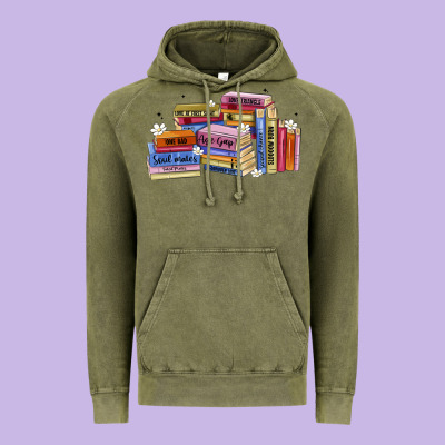 Book Tropes Vintage Hoodie Designed By Artiststas