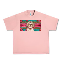 Salmon shih tzu license plate Urban Heavy Tee - Artiststas
