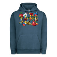 Pigment Midnight Navy autism teacher Urban Hoodie - CowGirlArtShop