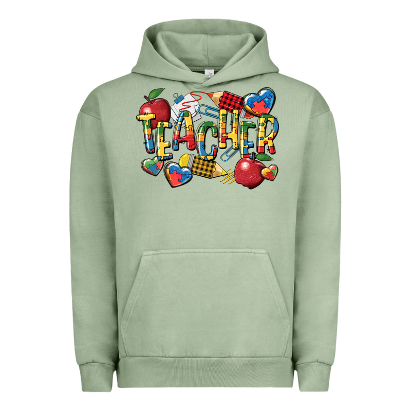 Autism Teacher Urban Hoodie by CowGirlArtShop | Teevron