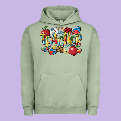 Autism Teacher Urban Hoodie Designed By Cowgirlartshop