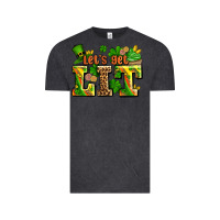 Vintage Black st patricks lets get lit Vintage Tee - AdoDesignShop