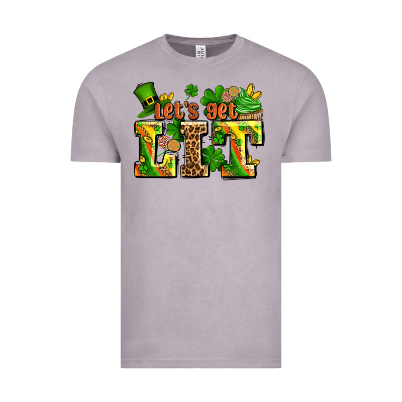 St Patricks Lets Get Lit Vintage Tee by AdoDesignShop | Teevron