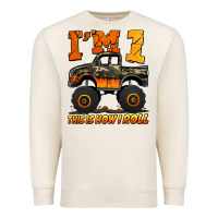 Sandshell i'm one this is how i roll monster truck birthday Premium Sweatshirt - Jasminsmagicworld