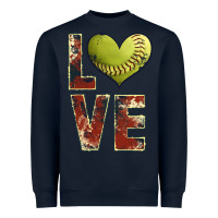 Navy softball love Heavyweight Sweatshirt - JahusDesignShop