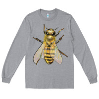 Heather Grey Bee Long Sleeve Tee - LillyAllenDesigns