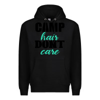 Black Camp Hair Don't Care Black Premium Hoodie - Bettercallsaul