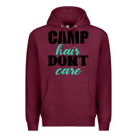 Burgundy Camp Hair Don't Care Black Premium Hoodie - Bettercallsaul