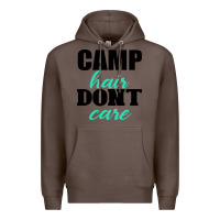 Coffee Camp Hair Don't Care Black Premium Hoodie - Bettercallsaul