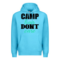 Ocean Blue Camp Hair Don't Care Black Premium Hoodie - Bettercallsaul