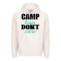 Pale Pink Camp Hair Don't Care Black Premium Hoodie - Bettercallsaul