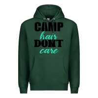 Sports Green Camp Hair Don't Care Black Premium Hoodie - Bettercallsaul