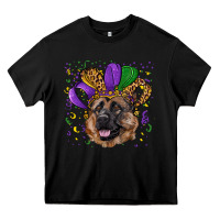 Black mardi gras hat german shepherd Heavy Core Tee - RanaPortraitStore