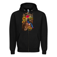 Black actin up malias Zipper Hoodie - MaliasSmallBusiness