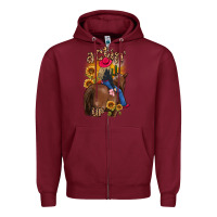 Burgundy actin up malias Zipper Hoodie - MaliasSmallBusiness