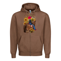 Chestnut actin up malias Zipper Hoodie - MaliasSmallBusiness
