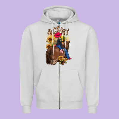Actin Up Malias Zipper Hoodie Designed By Maliassmallbusiness