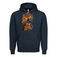 Navy actin up malias Zipper Hoodie - MaliasSmallBusiness