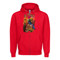 Red actin up malias Zipper Hoodie - MaliasSmallBusiness
