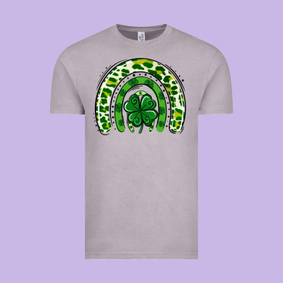St Patrick Rainbow Vintage Tee Designed By Jasminsmagicworld