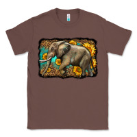 Chestnut western sunflowers elephant Classic Tee - LillyAllenDesigns
