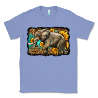 Colony Blue western sunflowers elephant Classic Tee - LillyAllenDesigns
