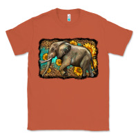 Copper western sunflowers elephant Classic Tee - LillyAllenDesigns