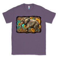 Lavender western sunflowers elephant Classic Tee - LillyAllenDesigns