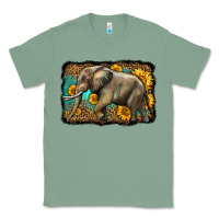 Sage western sunflowers elephant Classic Tee - LillyAllenDesigns